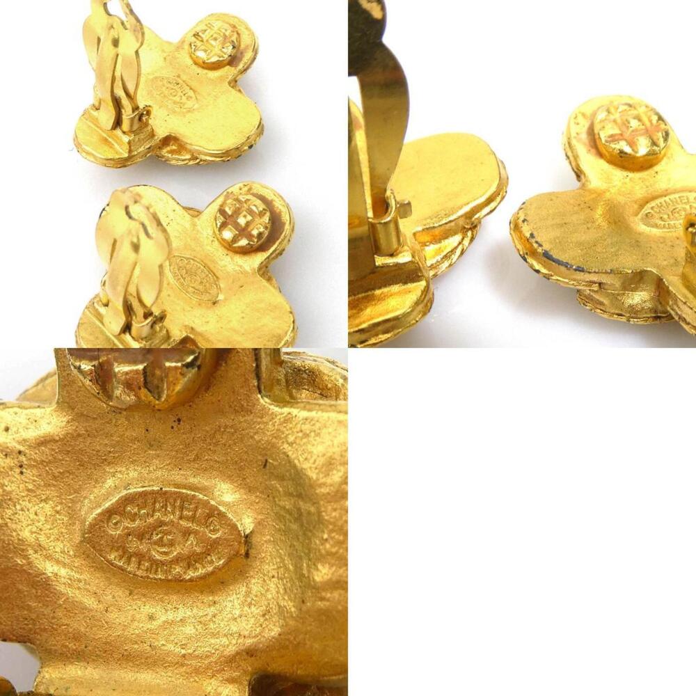 CHANEL Gold Logo Earrings - Picture 5 of 5